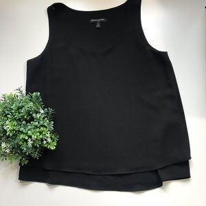 Banana Republic black layered blouse size MP